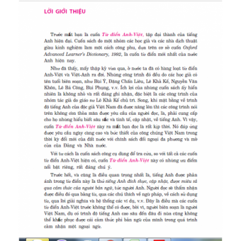  TỪ ĐIỂN ANH VIỆT - ENGLISH VIETNAMESE DICTIONARY