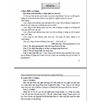 GIÚP EM CHINH PHỤC KÌ THI VÀO LỚP 10 NGỮ VĂN 