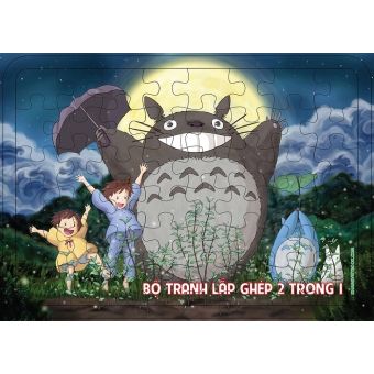 BỘ TRANH LẮP GHÉP 2 TRONG 1 - BÉ TỰ TÔ MÀU 16&nbsp;