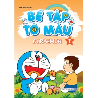 Bé tập tô màu Doraemon tập 1&nbsp;