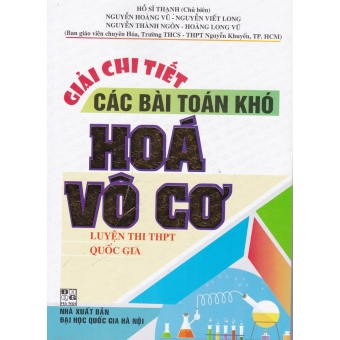 Giải Chi Tiết Các Bài Toán Khó Hóa Vô Cơ &nbsp;