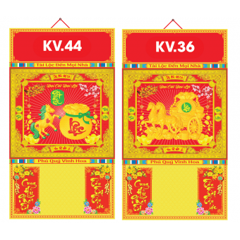 Bìa 3 gấp khung vàng dán nổi KT40x73