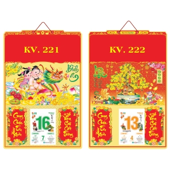 MSKV221-228 Bìa lịch 40x60 