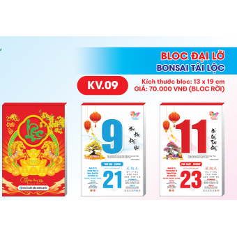 Bloc đại lỡ 2026 ( KT 13x19cm)