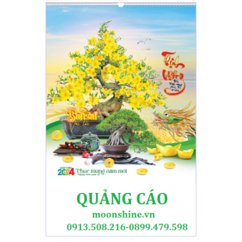 HN84 - Lịch lò xo 7 tờ : Bon Sai