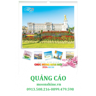 HN89 - Lịch lò xo 7 tờ : Du lịch thế giới