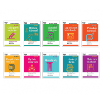 Combo Harvard Business Review: 20 Minute Manager: Làm Chủ Thời Gian + Giải Quyết Mọi Việc + Thuyết Trình Hiệu Quả + Ủy Thác Công