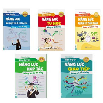 Combo 5 cuốn Rèn luyện phát triển bản thân bằng sơ đồ tư duy