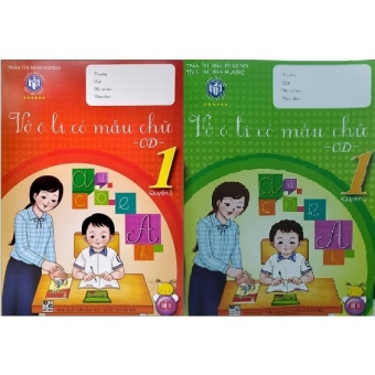Combo Vở Ô Li Có Mẫu Chữ - CD - Lớp 1 Quyển 1 & 2 (2020)