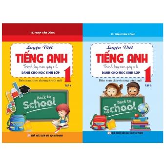 Luyện viết Tiếng Anh trình bày trên giấy ô li Dành cho học sinh lớp 1-Tập 1&2