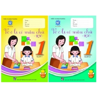 Combo Vở Ô Li Có Mẫu Chữ - KN - Lớp 1 Quyển 1 & 2 (2020)